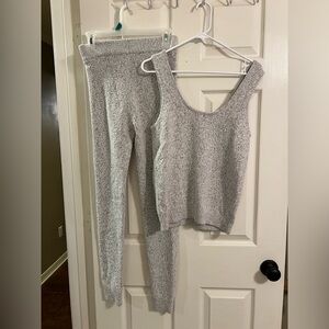 Lilly Pulitzer Heather Gray Cozy Knit Tank and Legging Set